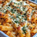 Homemade Baked Three-Cheese Chicken Ziti recipe photo