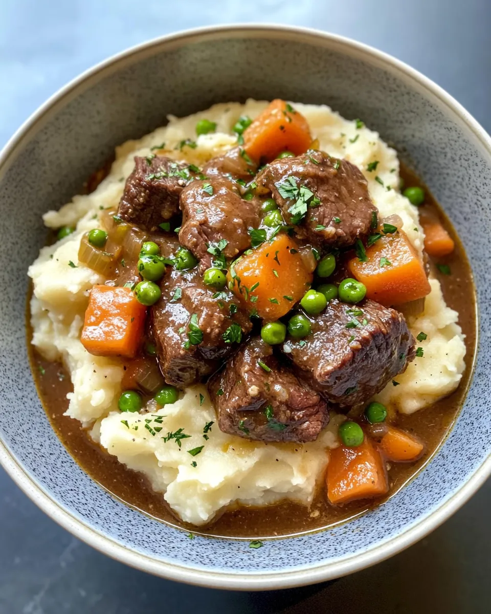 Classic Beef Stew with Garlic Mashed Potato Top image