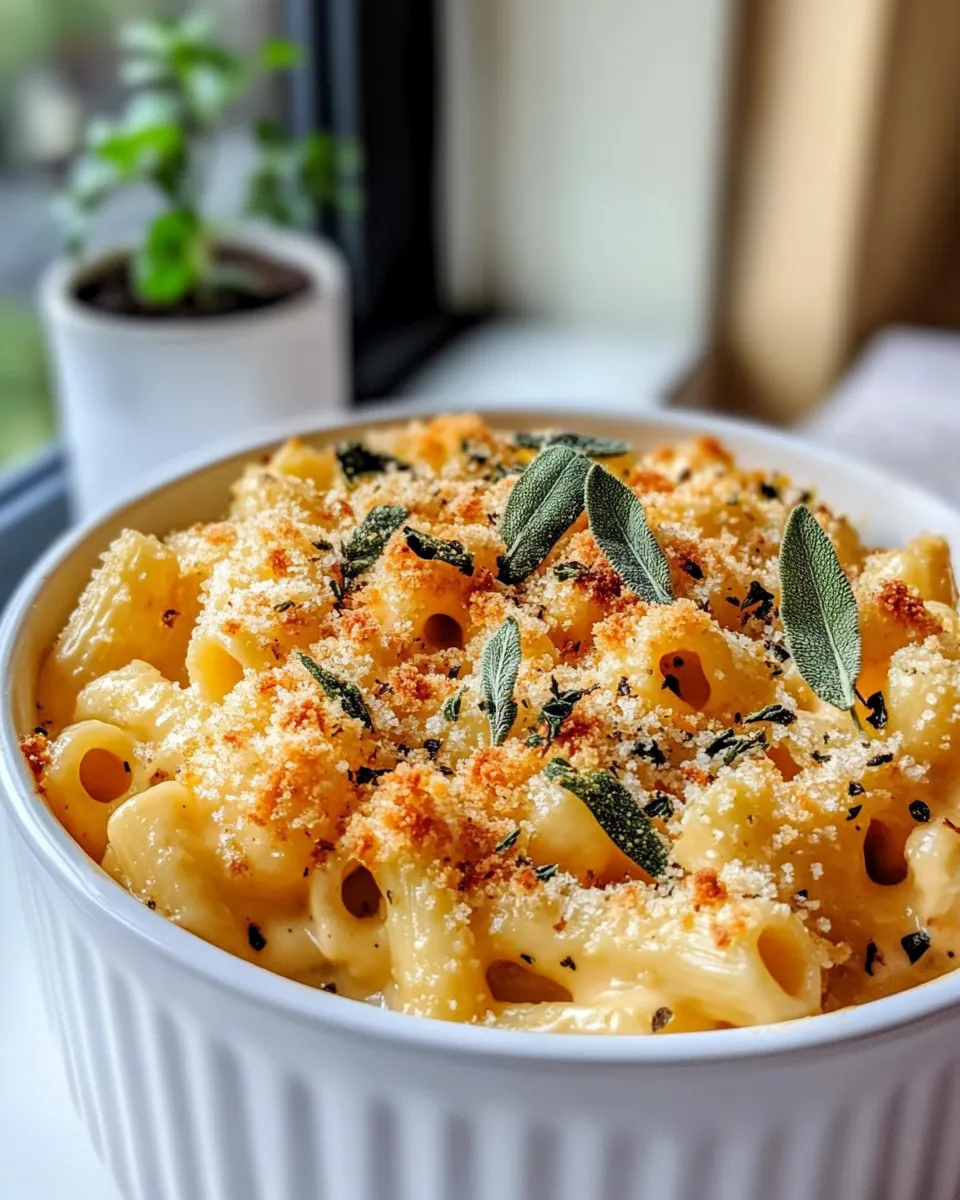 Easy Butternut Mac and Cheese with Sage recipe photo