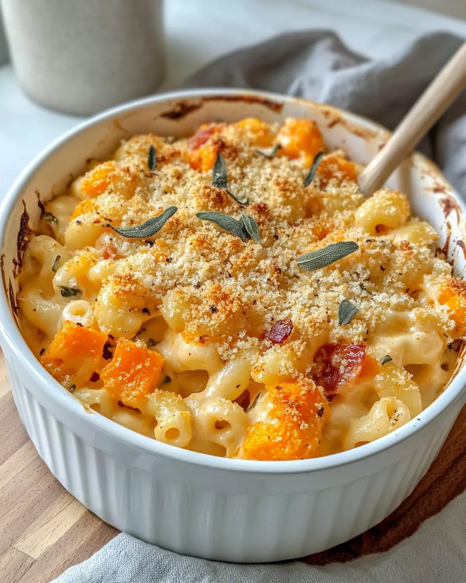 Delicious Butternut Mac and Cheese with Sage dish photo