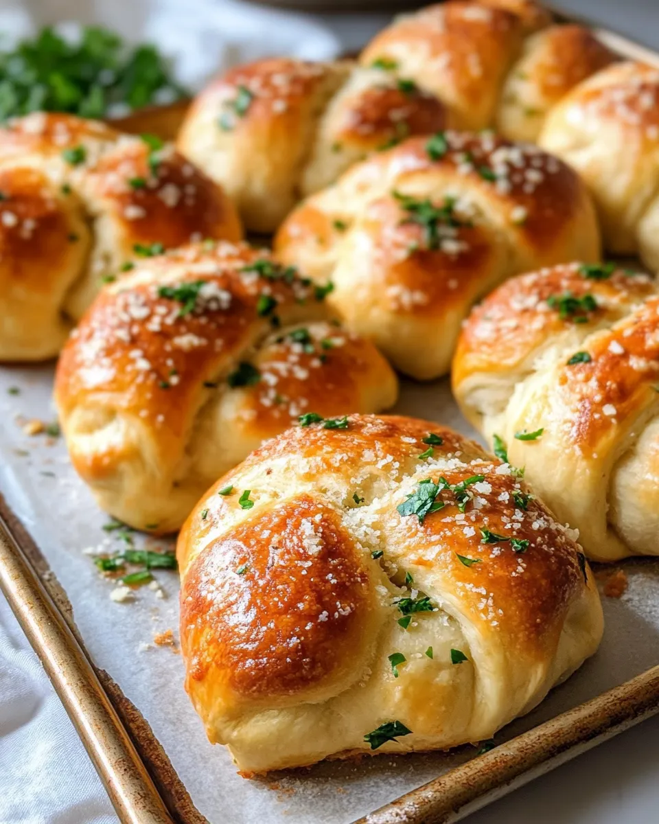 Homemade Buttery Garlic Knots with Pizza Dough (No Knead) photo