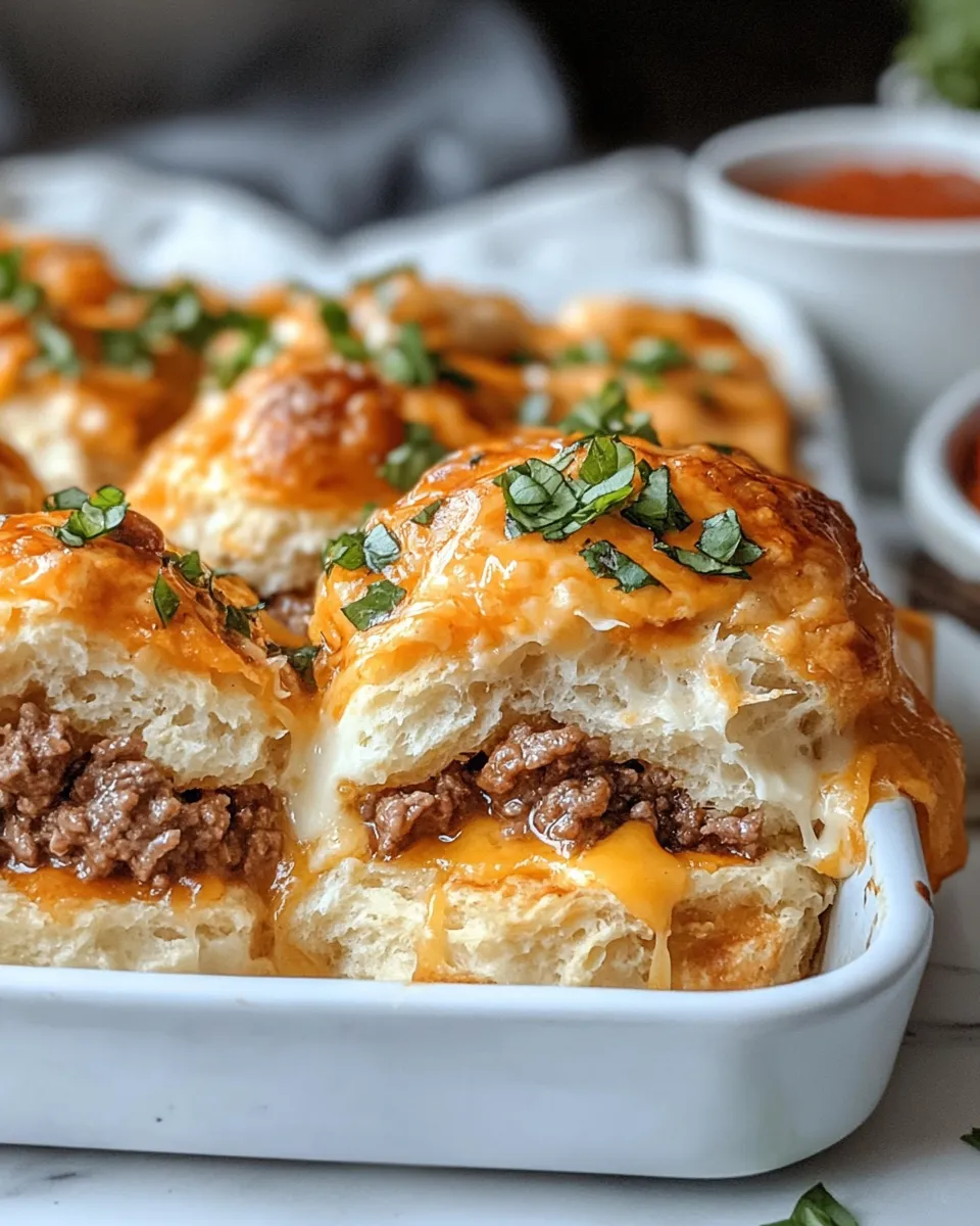 Easy Cheeseburger Biscuit Bake with Special Sauce Drizzle recipe photo