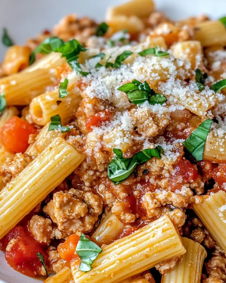 Homemade Chicken Bolognese with Rigatoni photo