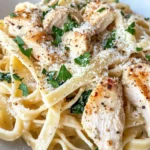 Homemade Chicken Florentine Fettuccine photo