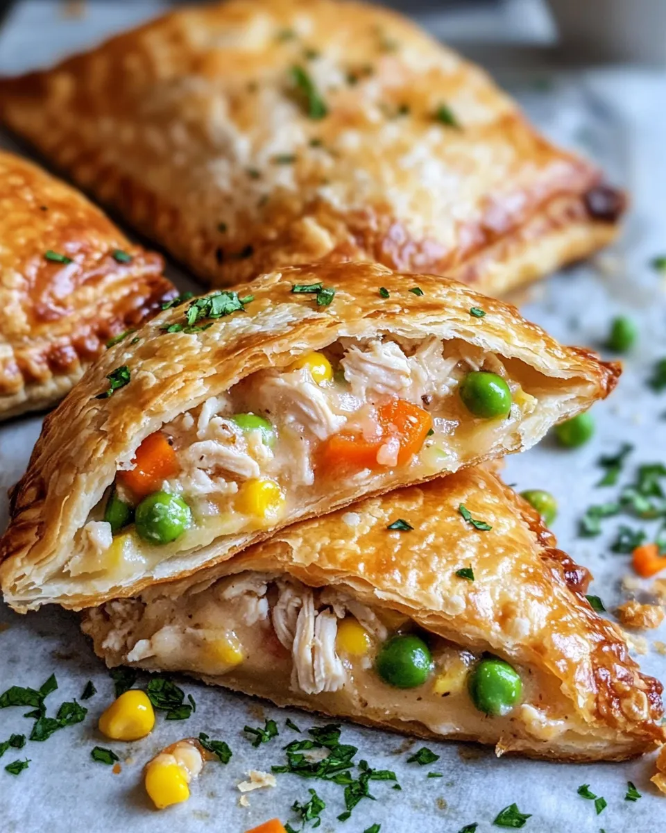 Easy Chicken Pot Pie Hand Pies recipe photo