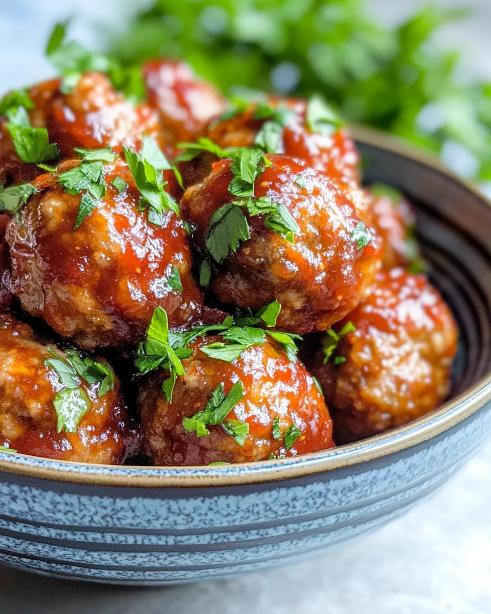 Classic Cranberry-Glazed Meatballs (Slow Cooker Party App) image