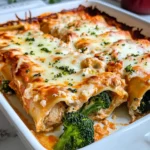 Homemade Creamy Broccoli Chicken Lasagna Roll-Ups recipe photo