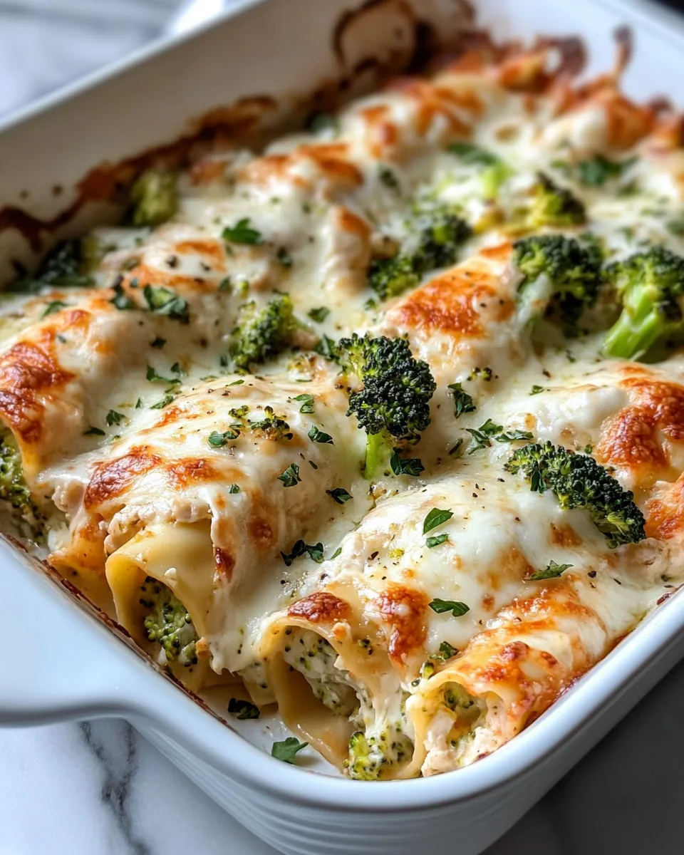 Delicious Creamy Broccoli Chicken Lasagna Roll-Ups picture