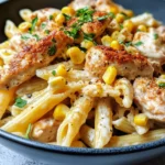 Homemade Creamy Cajun Chicken & Corn Pasta recipe photo