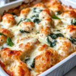 Homemade Creamy Chicken Gnocchi Bake with Spinach recipe photo