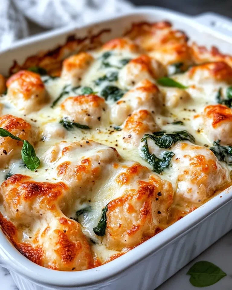 Homemade Creamy Chicken Gnocchi Bake with Spinach recipe photo