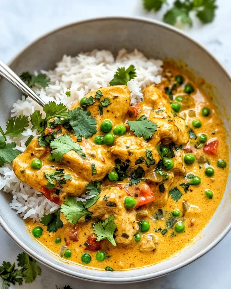Homemade Creamy Coconut Curry Chicken with Rice photo