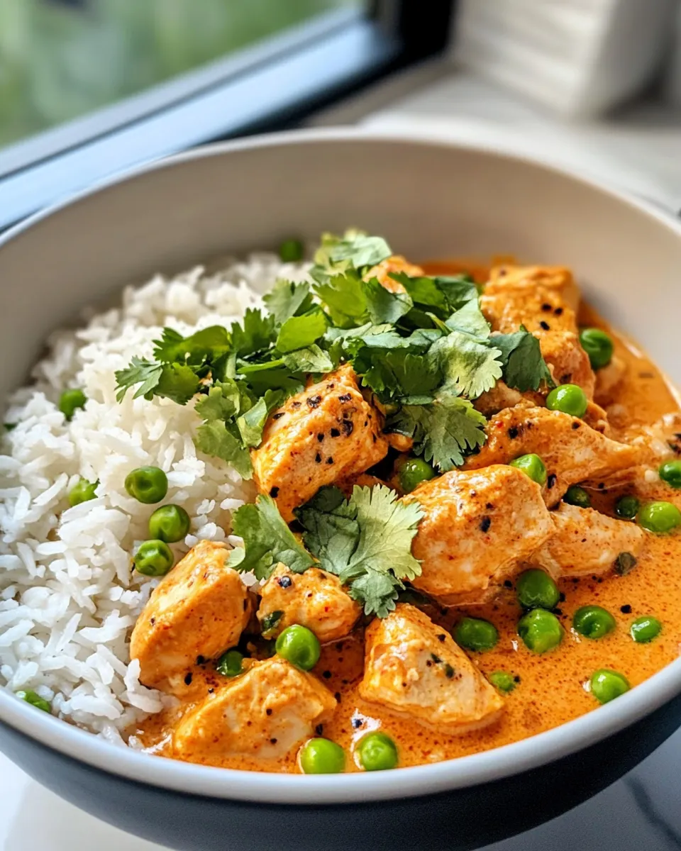 Classic Creamy Coconut Curry Chicken with Rice image