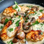 Homemade Creamy Garlic Parmesan Chicken & Mushrooms recipe photo