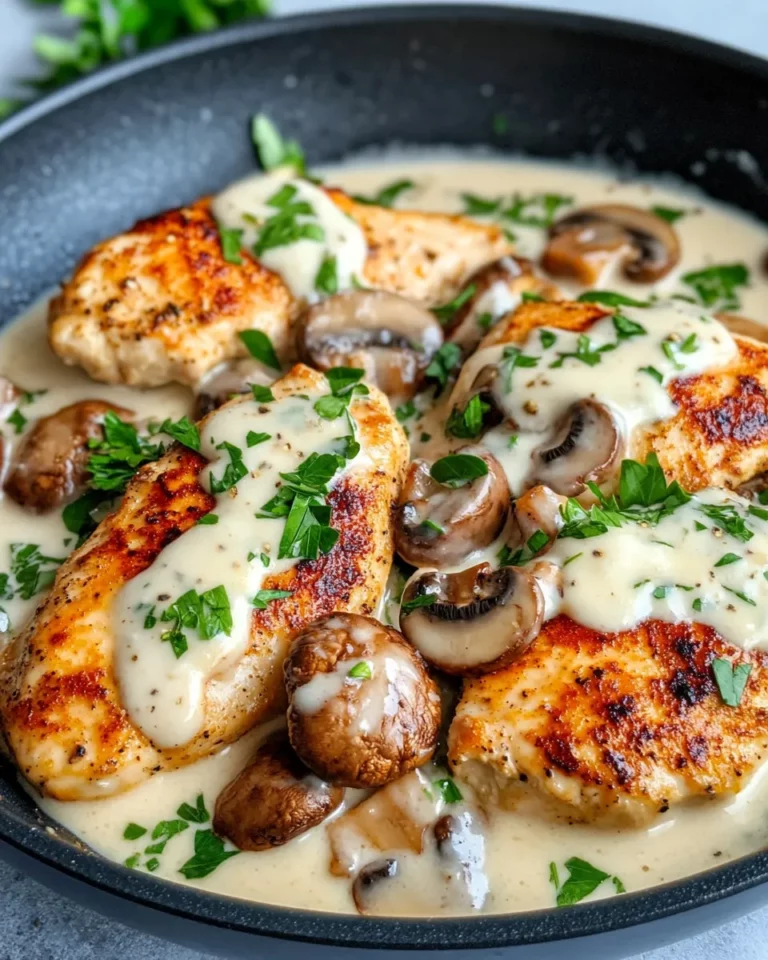 Homemade Creamy Garlic Parmesan Chicken & Mushrooms recipe photo
