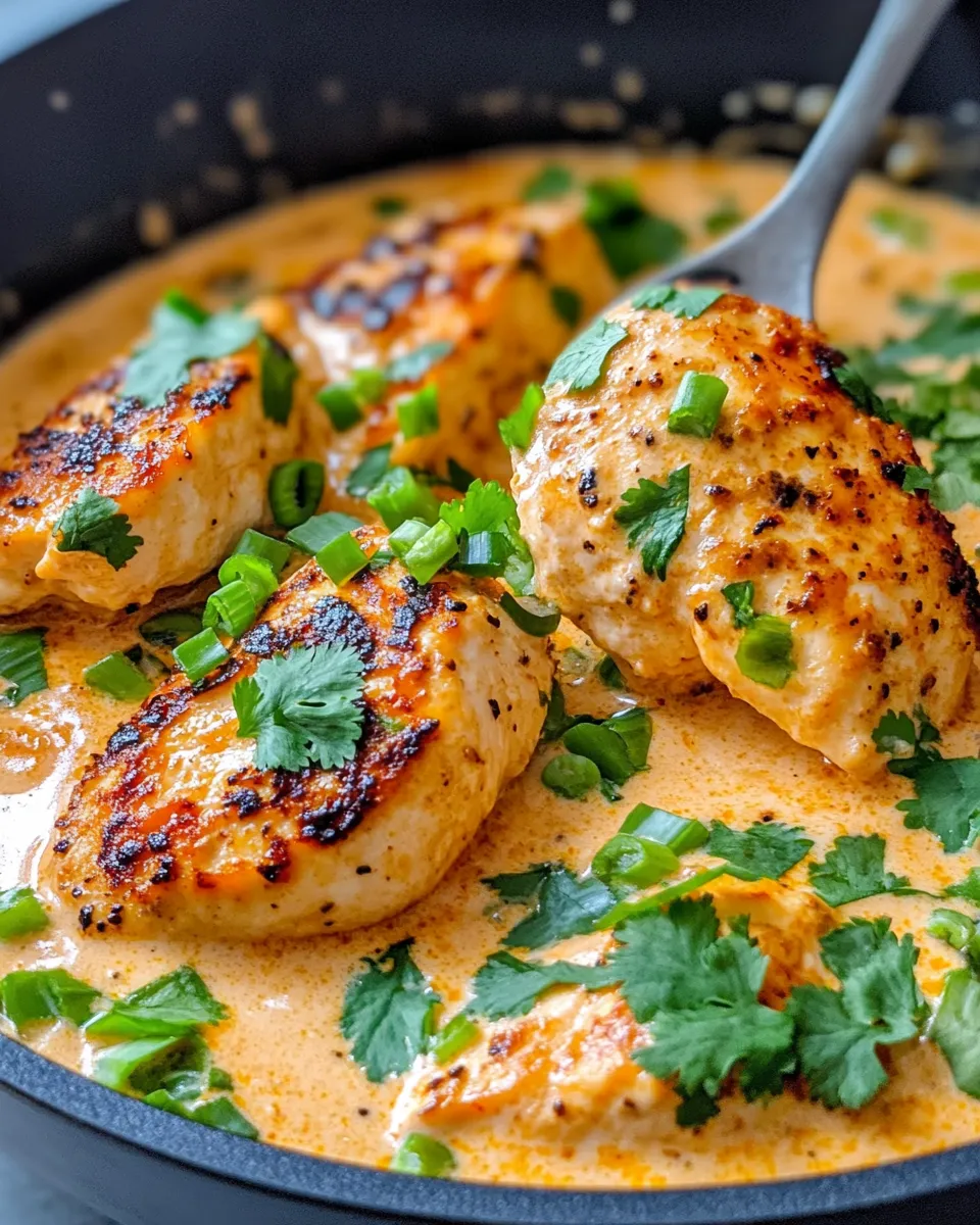 Homemade Creamy Poblano Chicken Skillet photo