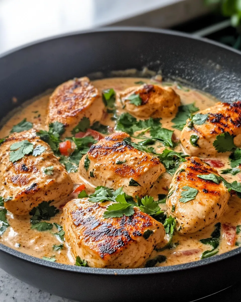 Easy Creamy Poblano Chicken Skillet recipe photo