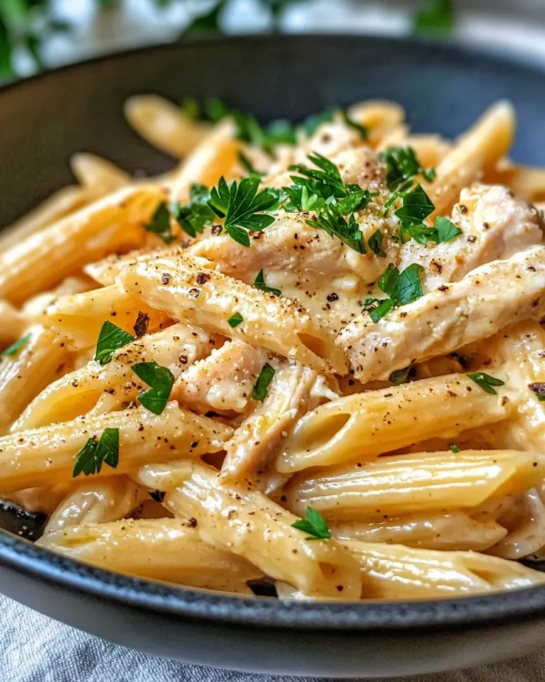 Homemade Creamy Roasted Garlic Chicken Penne photo