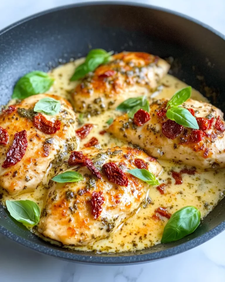 Homemade Creamy Sun-Dried Tomato Pesto Chicken recipe photo