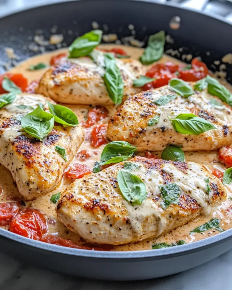 Homemade Creamy Tomato Basil Chicken Skillet photo