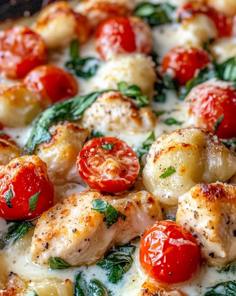 Homemade Creamy Tuscan Chicken Gnocchi Bake recipe photo