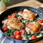 Homemade Creamy Tuscan Chicken Thighs (Skillet) recipe photo