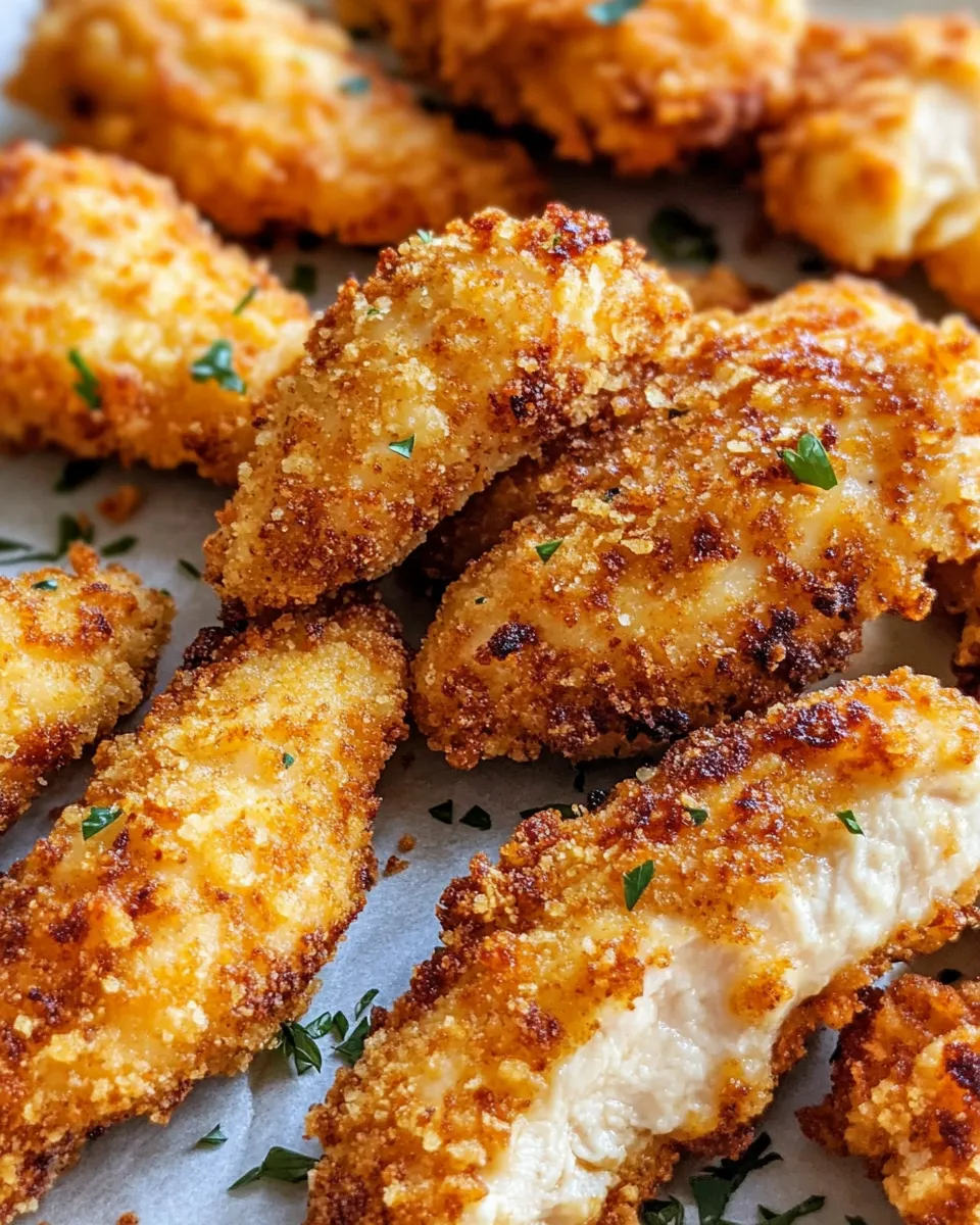 Delicious Crispy Buttermilk Chicken Tenders (Oven-Baked) recipe image