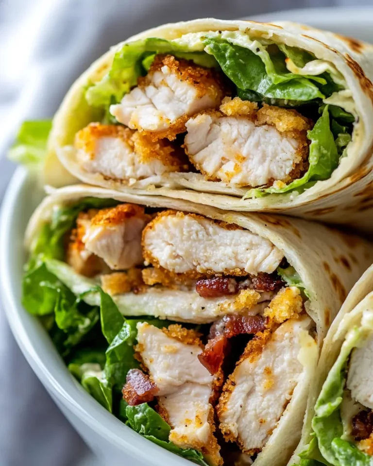 Delicious Crispy Chicken Caesar Wraps with Grinder Dressing photo