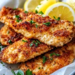 Homemade Crispy Lemon Pepper Chicken Cutlets photo