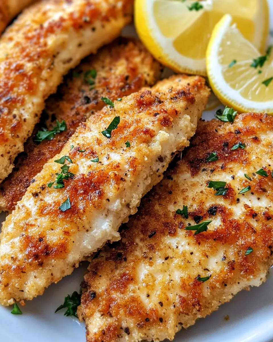 Classic Crispy Lemon Pepper Chicken Cutlets image