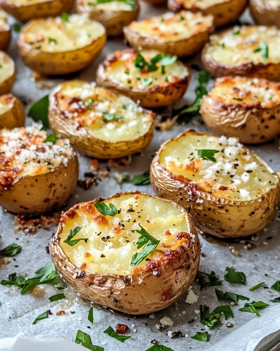 Homemade Crispy Smashed Potatoes with Garlic Parmesan recipe photo