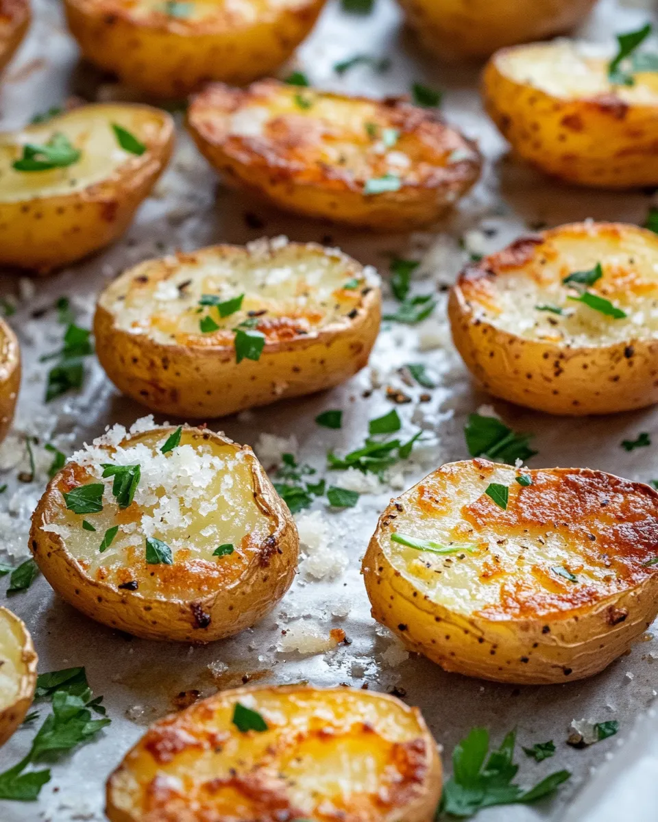 Delicious Crispy Smashed Potatoes with Garlic Parmesan picture