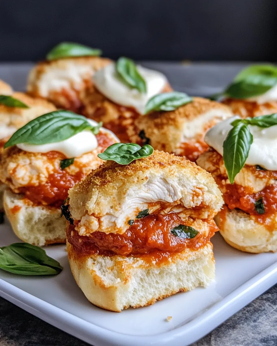 Quick Easy Chicken Parmesan Sliders with Marinara Butter picture