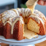 Homemade Eggnog Pound Cake with Nutmeg Glaze photo