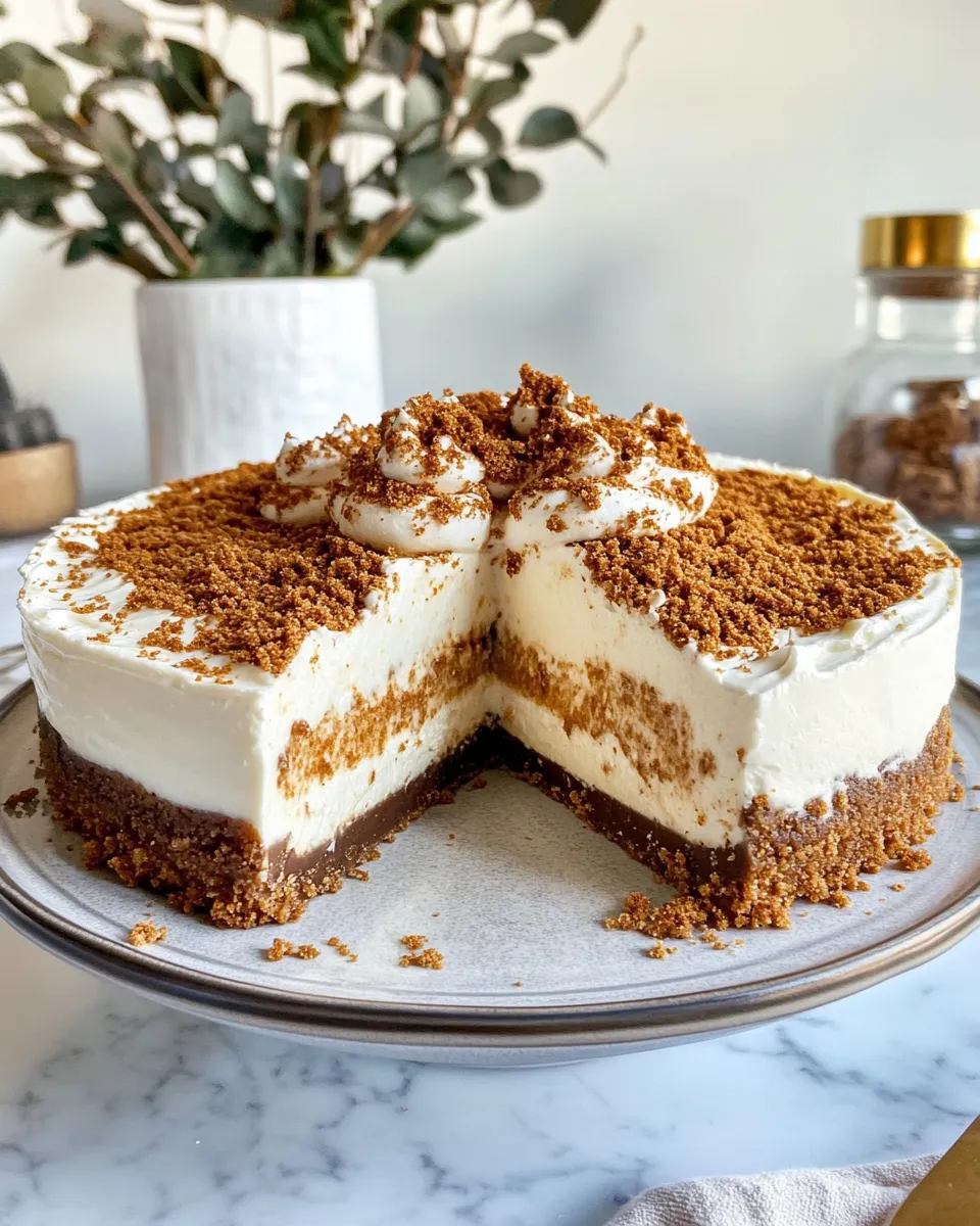 Homemade Gingerbread Cheesecake with Molasses Cookie Crust photo