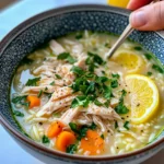 Homemade Greek Lemon Chicken Soup (Avgolemono-Style) recipe photo