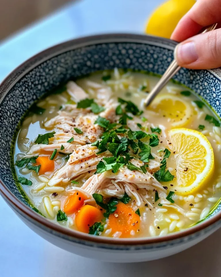 Homemade Greek Lemon Chicken Soup (Avgolemono-Style) recipe photo