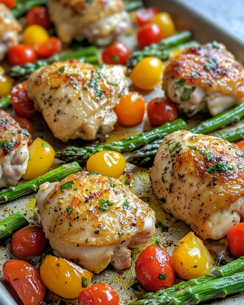 Homemade Lemon Herb Sheet-Pan Chicken & Veggies recipe photo