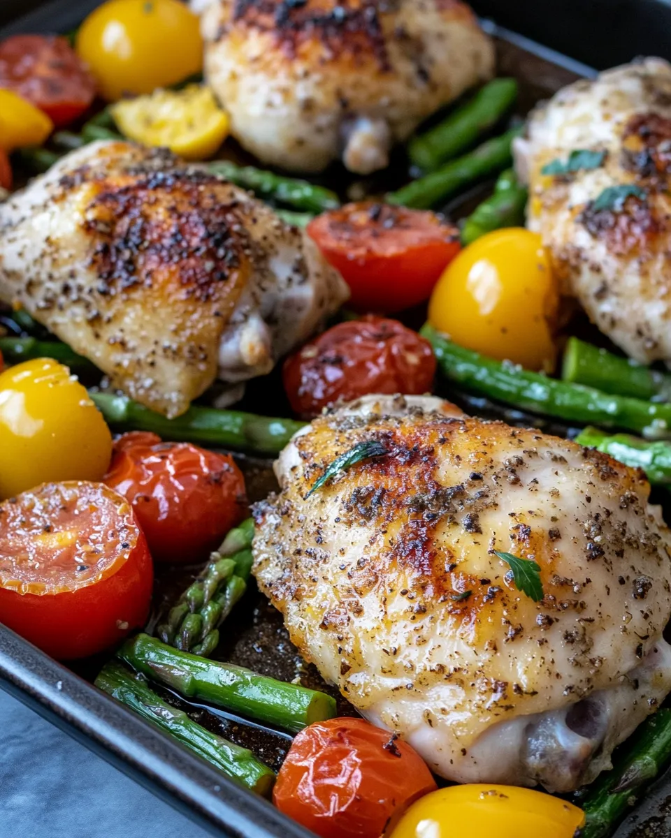 Classic Lemon Herb Sheet-Pan Chicken & Veggies dish photo