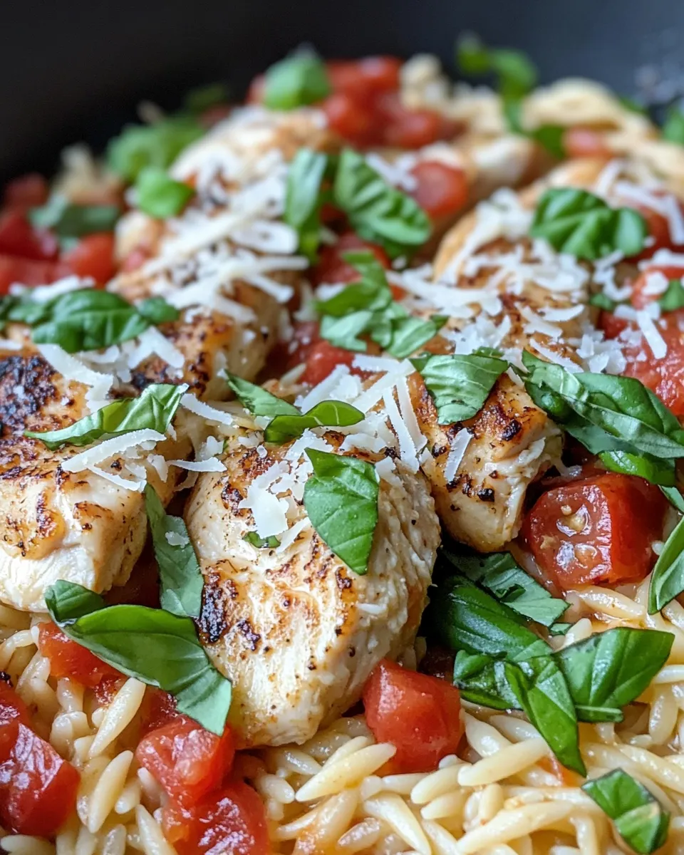 Homemade One-Pot Chicken Parmesan Orzo photo