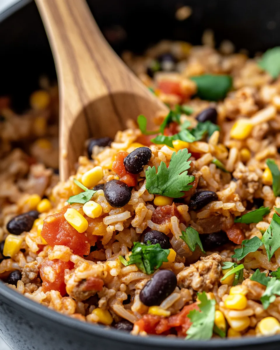 Homemade One-Pot Taco Rice with Black Beans photo