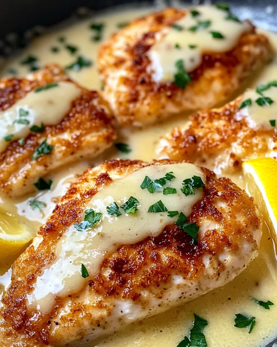 Easy Parmesan Crusted Chicken with Lemon Butter Sauce recipe photo
