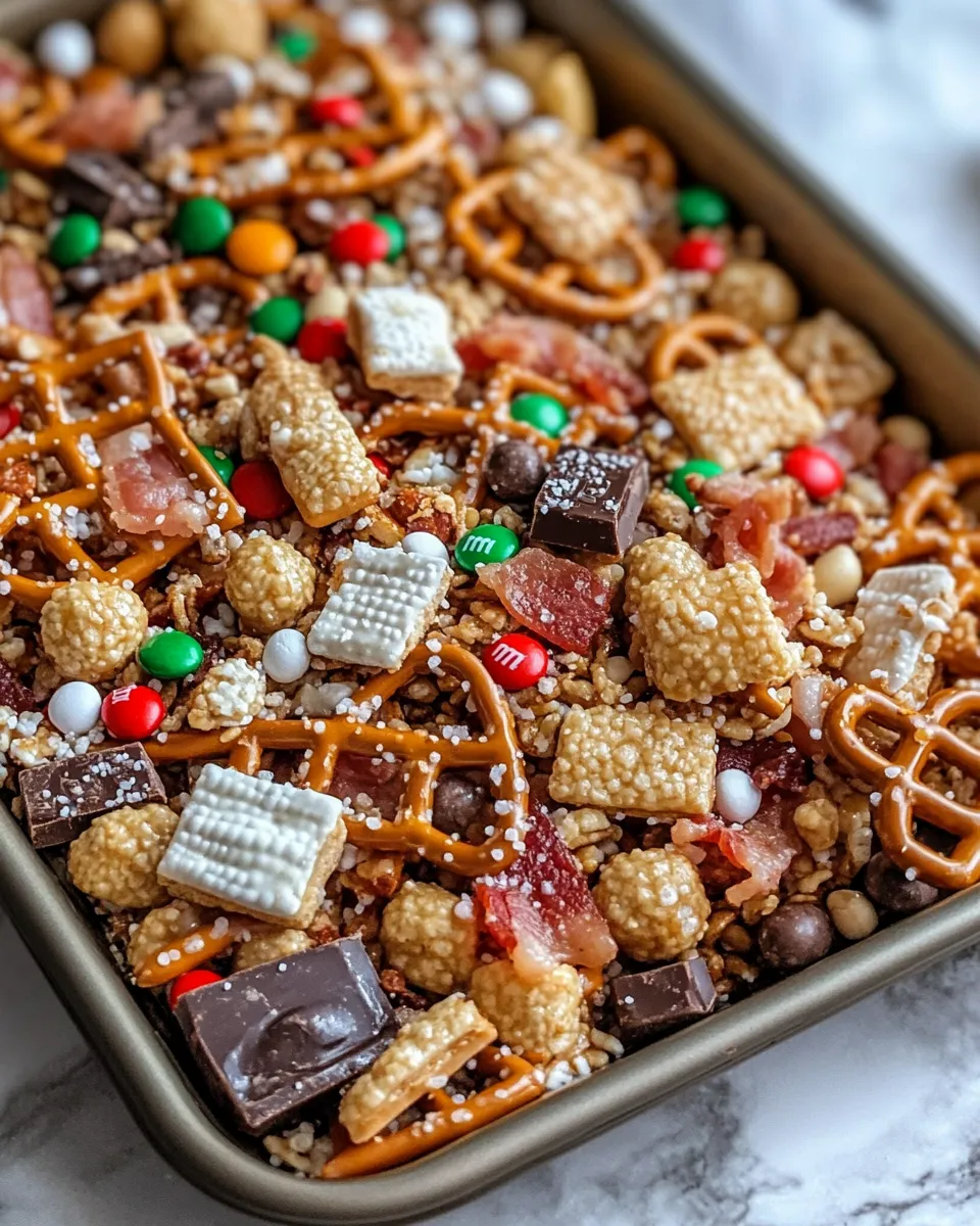 Classic Reindeer Chow Snack Mix with Salted Pretzels image