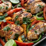 Delicious Sheet-Pan Fajita Chicken with Peppers & Onions recipe photo