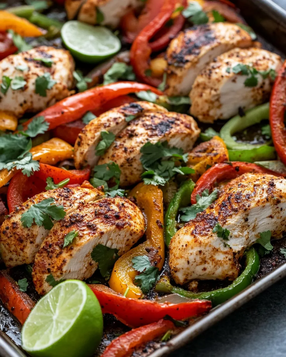 Delicious Sheet-Pan Fajita Chicken with Peppers & Onions recipe photo