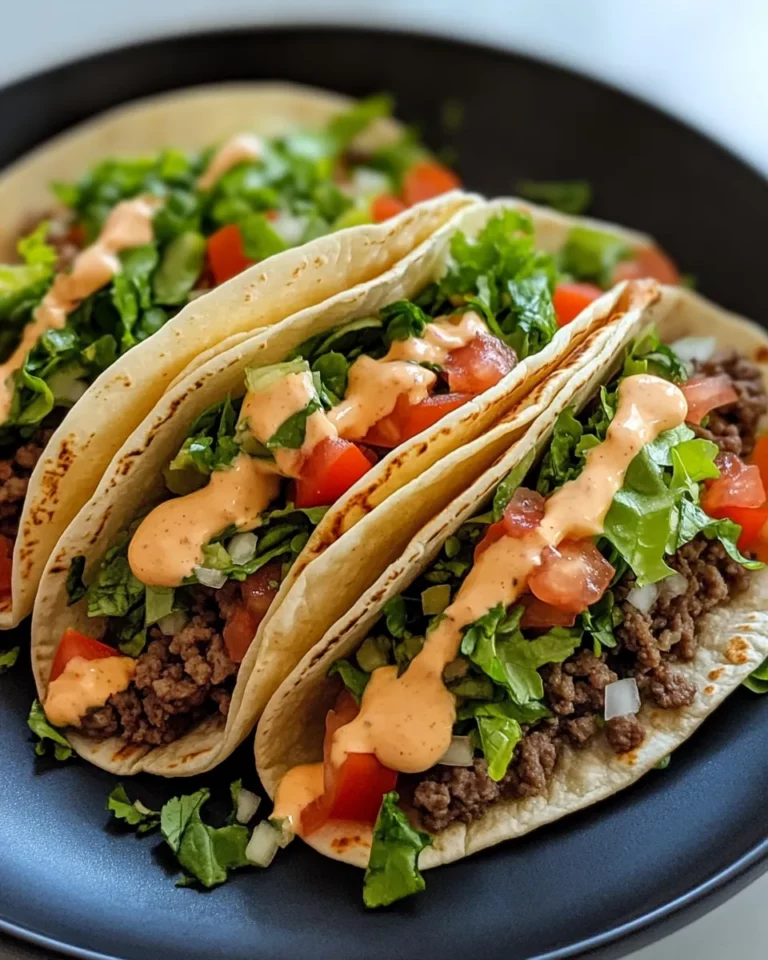 Homemade Smash Burger Tacos with Special Sauce photo