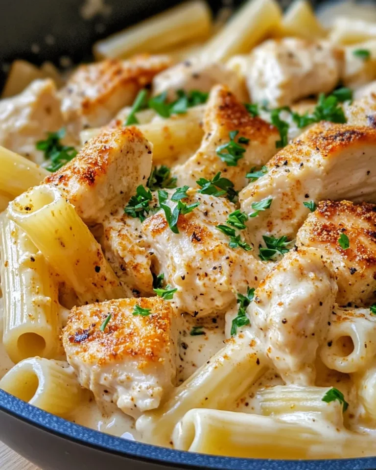 Homemade Spicy Cajun Chicken Alfredo Rigatoni recipe photo