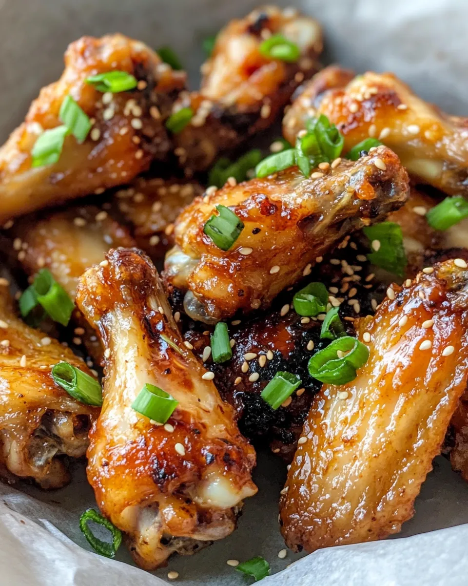 Homemade Sticky Ginger Soy Chicken Wings (Oven-Baked) recipe photo