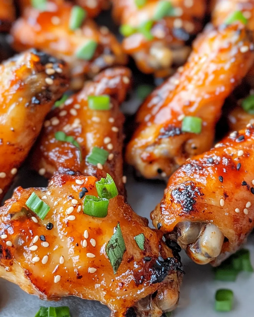 Classic Sticky Ginger Soy Chicken Wings (Oven-Baked) dish photo