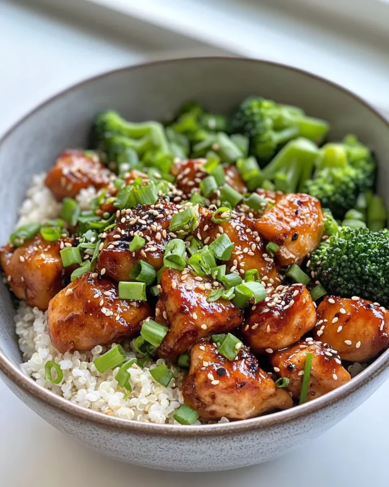 Homemade Sticky Gochujang Honey Chicken Bowls recipe photo